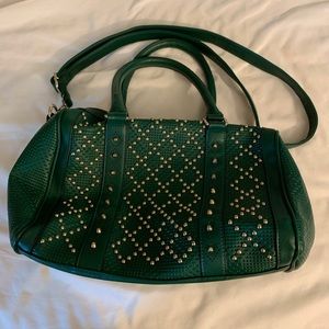 Green purse.